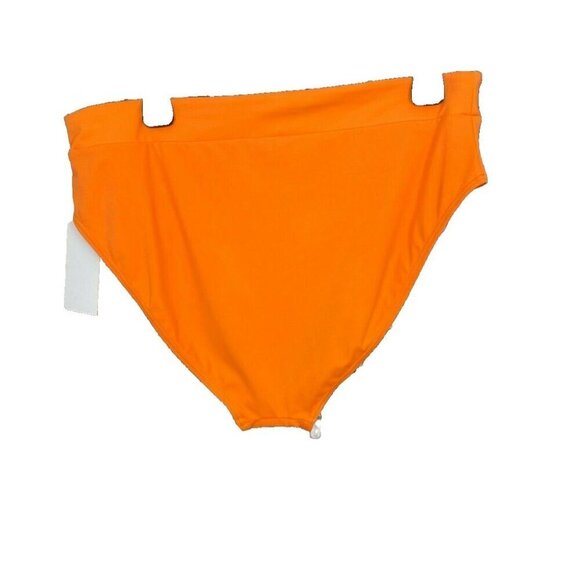 Swimsuit For All 18 Tangerine Thick Waistband Lined High-Cut Brief Swim Bottom - Picture 3 of 4